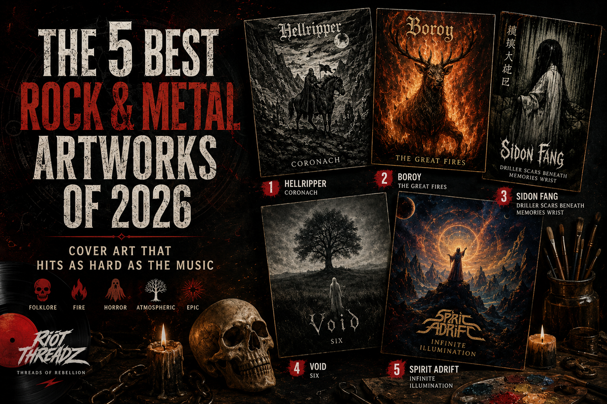 The 5 Best Rock & Metal Album Artworks of 2026: Where Music Meets Masterpiece