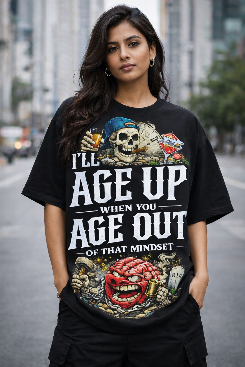 Age Out of That Mindset Unisex Oversized Classic T-Shirt