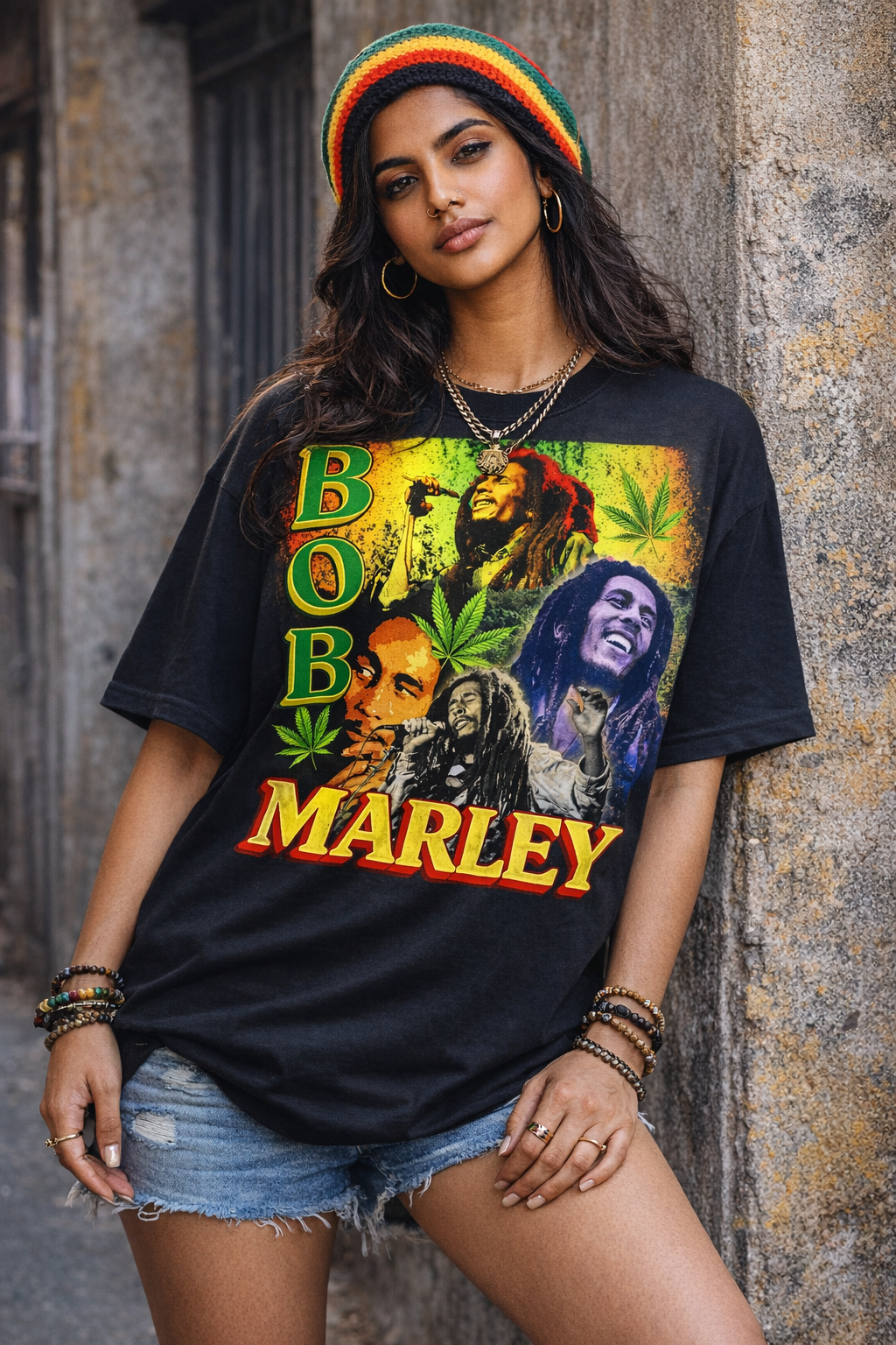 Bob Marley Wailers Unisex Oversized Klassisches T-Shirt