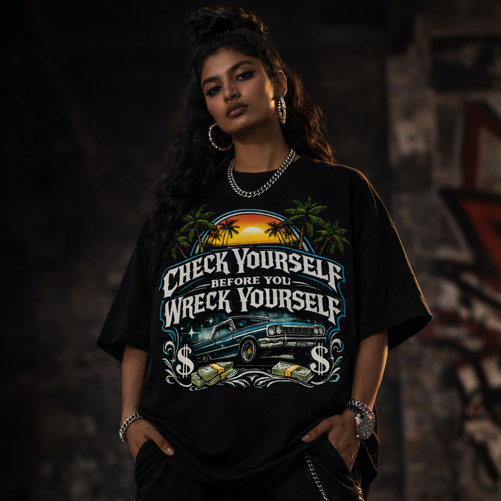 Check-Wreck Unisex Oversized Klassisches T-Shirt