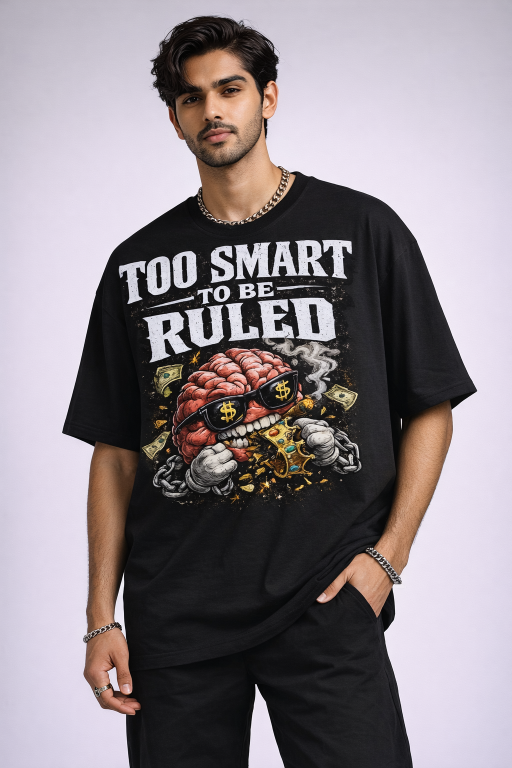 Too Smart To Be Ruled Unisex Oversized Classic T-Shirt