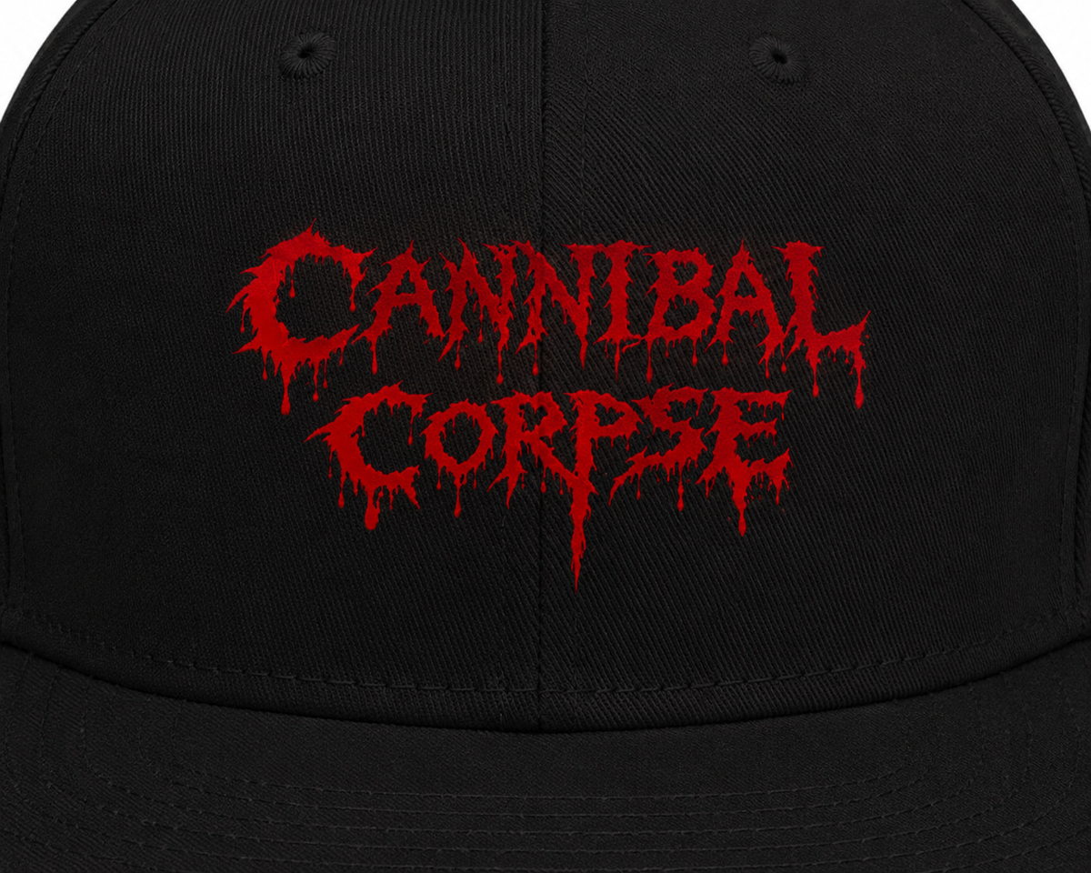 Cannibal Corpse Unisex Snapback Cap With Blood Red Dripping Gore Design 
