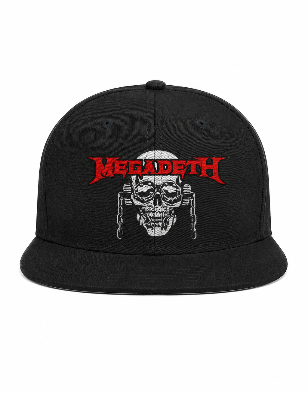 Megadeth Symphonies Of Destruction Ash Grey Industrial Lettering Unisex DTF Printed Snapback Cap