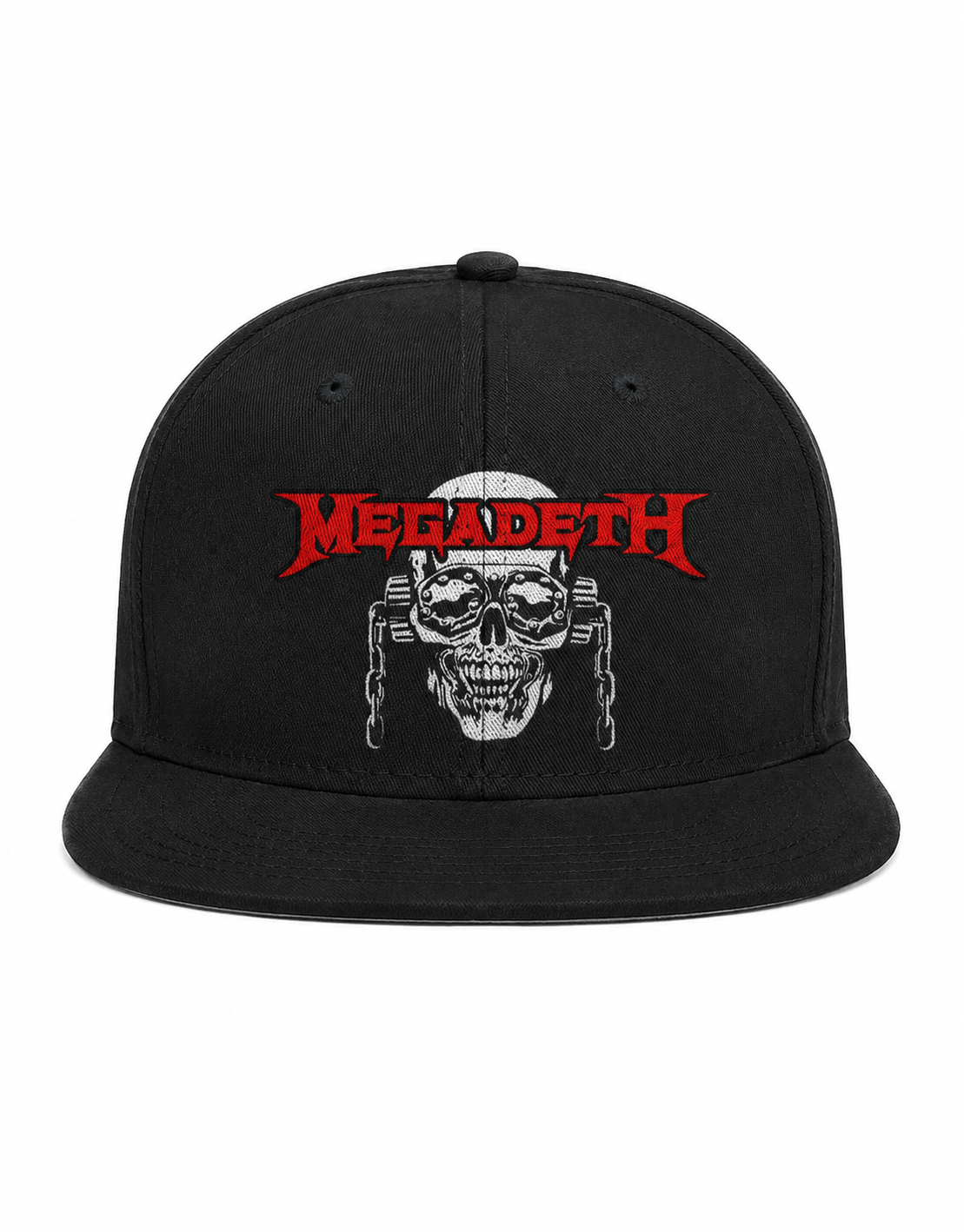 Megadeth Symphonies Of Destruction Ash Grey Industrial Lettering Unisex DTF Printed Snapback Cap
